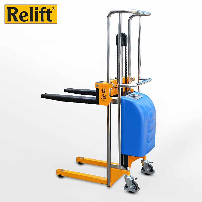 锐励EJ4150便携式轻型电动堆高车同款迷你电动叉车行李升高车