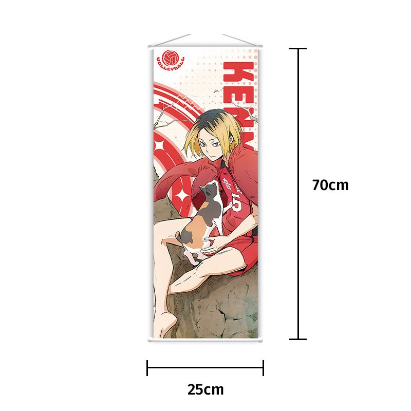 排球少年挂画海报日向翔阳孤爪研磨月岛萤及川彻宫侑卷轴动漫周边