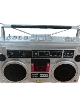 港风复古婚纱摄影道具喜嫁红色折叠椅子大哥大留声机电视模型摆件