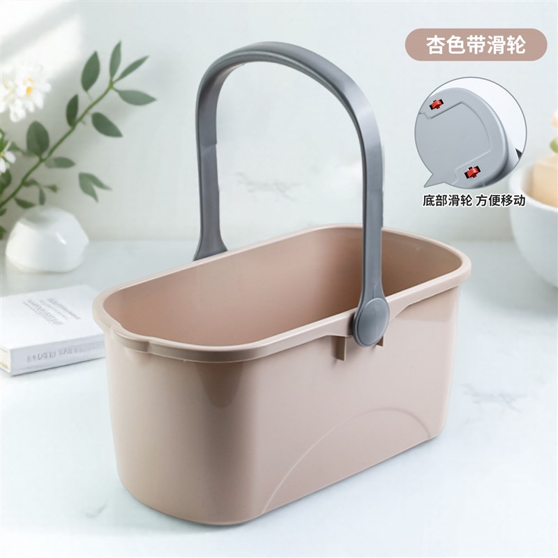 2025新款拖把桶带轮子长方形z家用洗拖把专用桶拖布桶墩布桶拖地