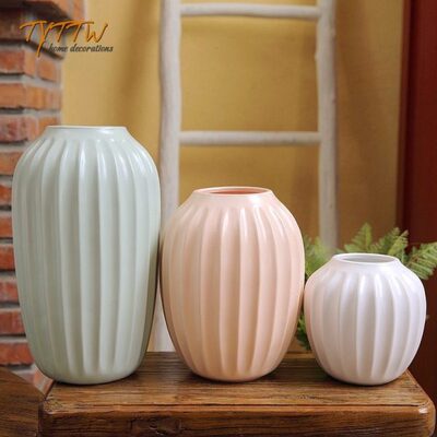 饰组合装T 北欧W居家放Y水TT小号简约可现代花器创意陶瓷大号中号