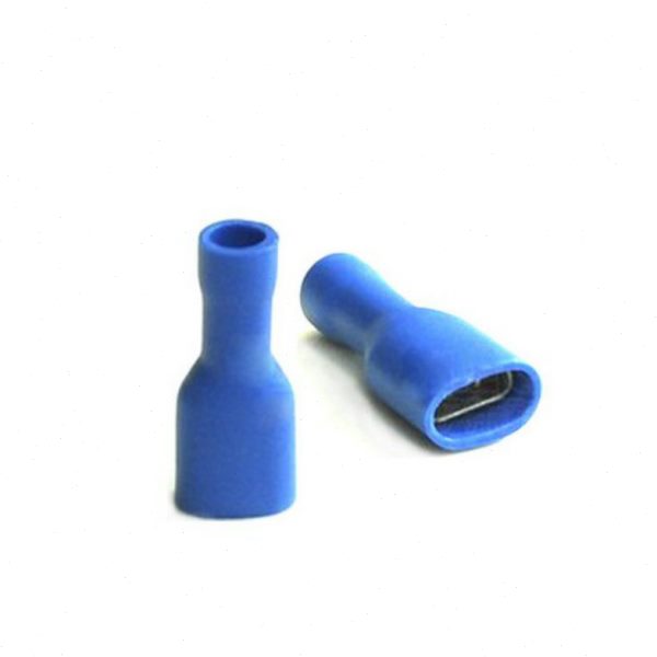 6.3插簧FDFD2-250母预绝缘冷压端子电线连接器接线耳端子鼻100只
