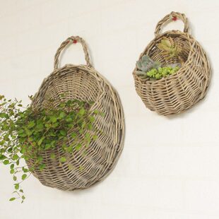 花篮壁挂墙壁可垂吊的花盆吊兰壁挂式形盆花盆植物挂墙花花器墙上