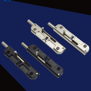 弹簧设备销门锁拉门回弹工业铰链左右插销自动伸缩门栓门动式式闩
