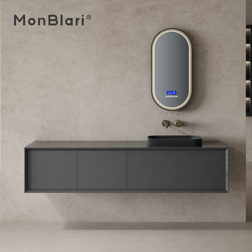 MonBlari 琬宝丽高奢碳纤维家用卫生间浴室柜一体洗漱台洗手盆