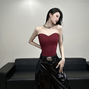 背心显瘦内搭露肩上衣 彩色性感立体鱼骨束身抹胸修身 BETTER