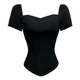BETTER 背心显瘦内搭露肩上衣 性感立体鱼骨束身抹胸修身 短袖