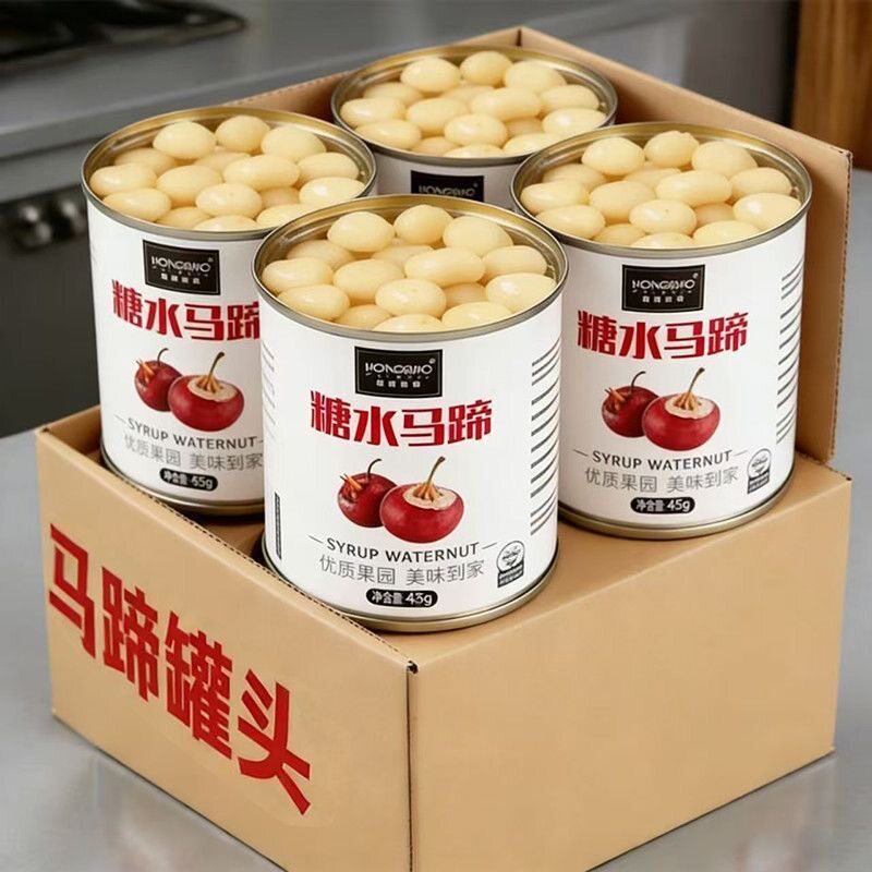 工厂价当季新鲜马蹄罐头整箱