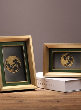 欧式创意奢华拉丝实木相框摆台6寸7寸10寸家居客厅装饰品桌面摆件