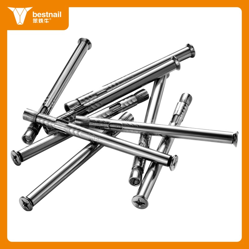 304不锈钢十字沉头内膨胀螺丝 拉爆螺丝 门窗平头内置拉爆螺丝 螺