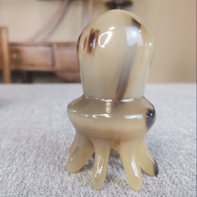 纯天然牛角八爪鱼头部按摩脸部按摩拨筋点穴器养生保养