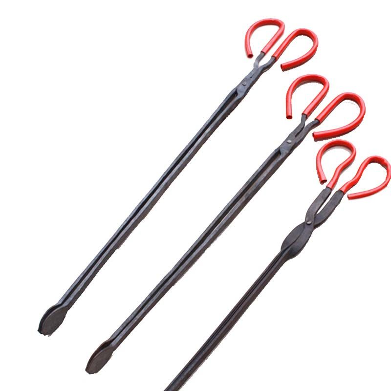 火钳捡垃圾夹子环卫加长卫生钳拾物器老式不锈钢家用烧烤烧饼钳子