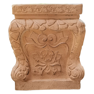 仿石凳庭院石墩子底座石鼓门墩中式庭院入户门口镇宅民宿花盆摆件