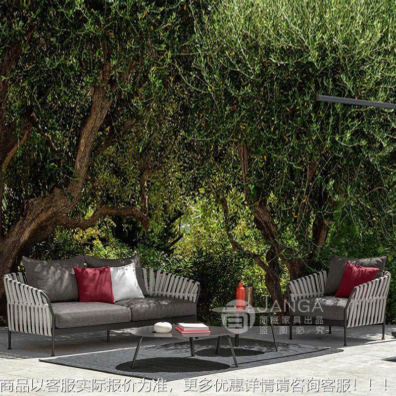 北欧户外沙发休4-8-4闲阳椅台藤茶几组合样板房室内院外别花墅园,住宅家具,藤/竹沙发,淘宝优惠券,粉丝福利购,淘宝优惠卷