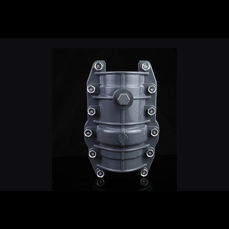 PVC灰色给水哈夫节管道快修补漏接头抢修节配件增口接管件配件