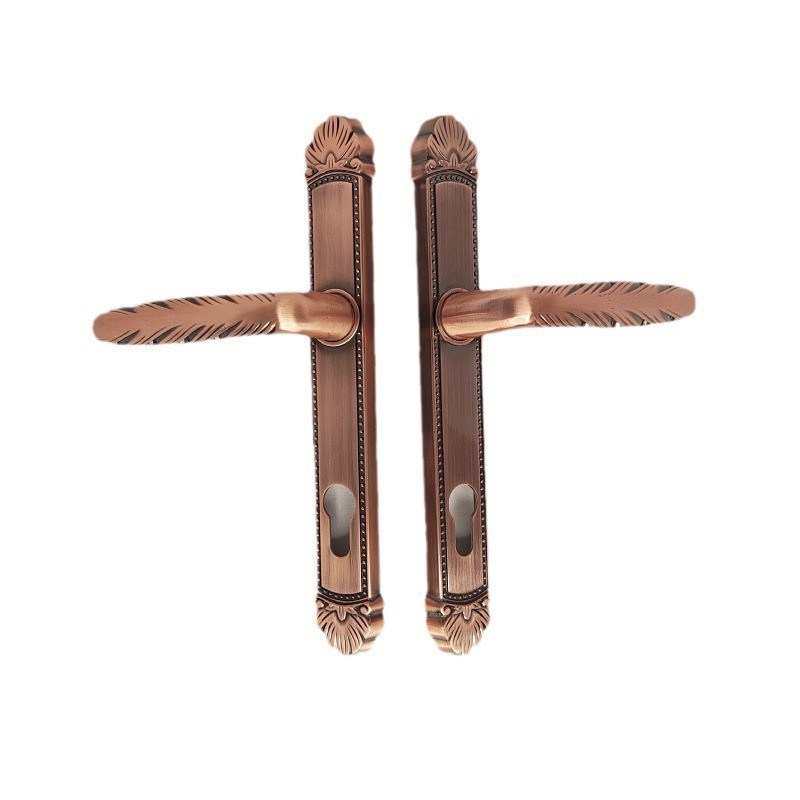 佳固T01庭院铁艺铝艺别墅大门防盗装饰门锁复古叶子造型厂家直供