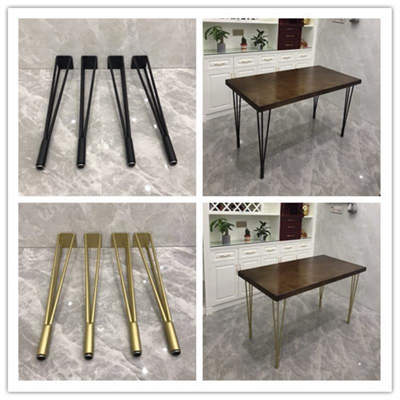 定制碳钢桌腿办公桌脚餐桌吧台支架简约桌架茶几腿餐台腿会议桌脚