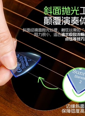 美产Gravity吉他拨q片重力电吉他扫弦贝斯爵士3防滑速弹片Pick