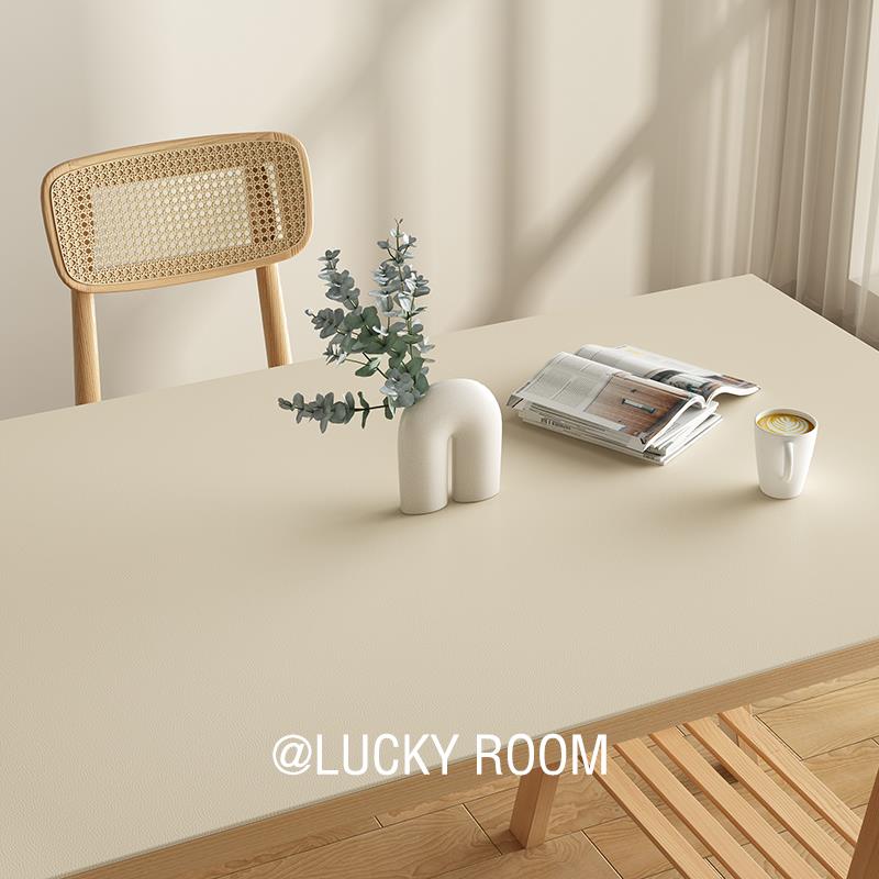 奶油风桌垫ins宿舍工位办公室电脑桌面垫学生学习书桌布ing风白色