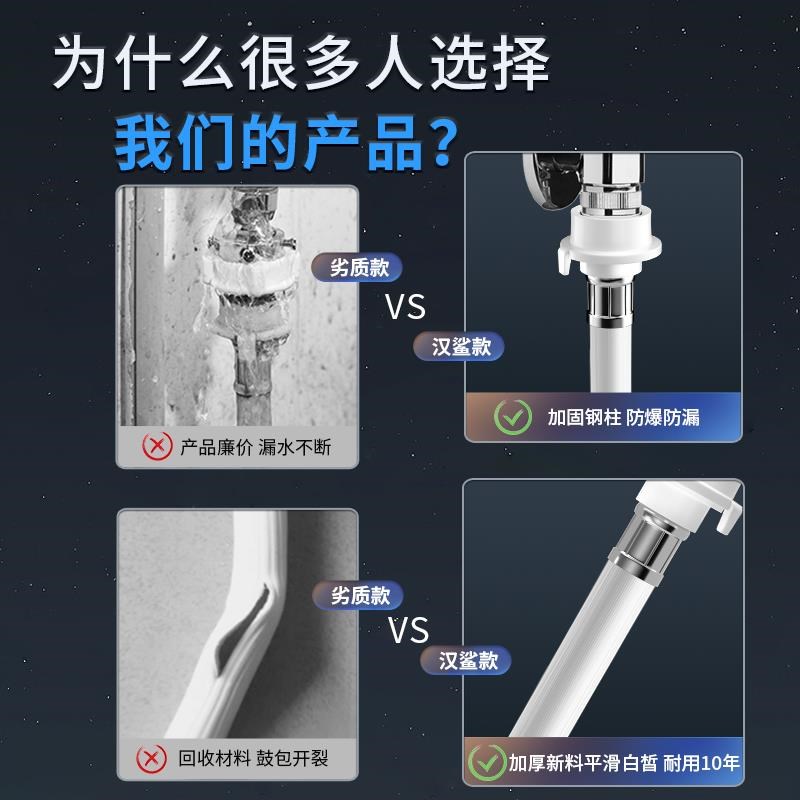 防爆全自动洗衣机进水管加长延长管接水管上水管注水软管接头配件