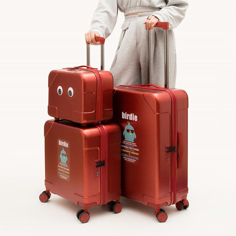 高品质旅行行李拉杆箱可坐人女20B25年新款结实耐用加厚24寸铝框