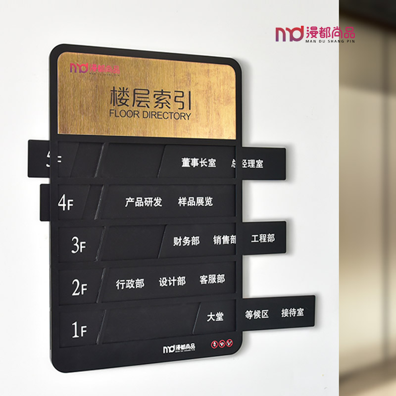 楼层索引牌定制亚克力指示牌导向牌公司人员去向牌办公室会议室牌