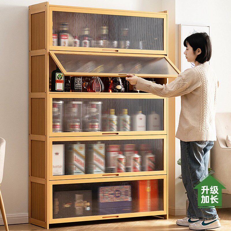 酒柜展示柜家用客厅玄关柜简约现代置物架落地柜靠墙隔断柜子酒架