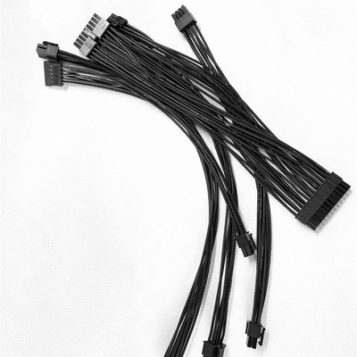 闪鳞S300 S400 定制线小机箱itx 全模组电源线硅胶软线