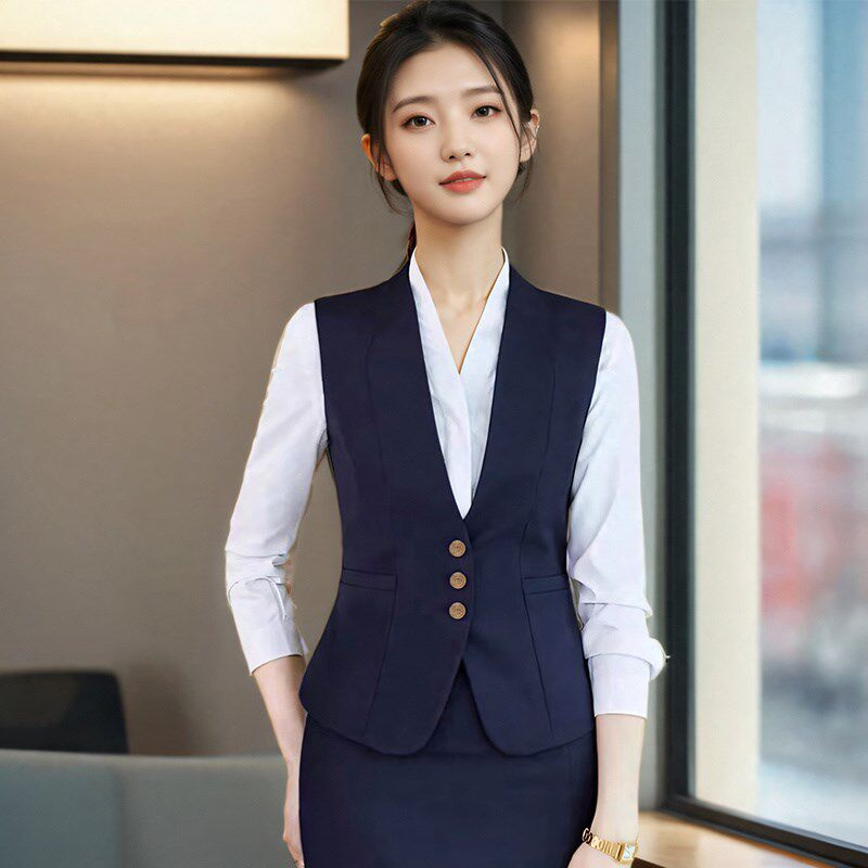 空姐制服职业套装高o端气质医美前台接待高铁乘务员酒店售楼工作