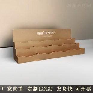 售楼部高端名片盒高级不锈钢多格前台名片架酒店卡摆放收纳盒定制