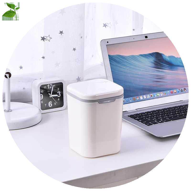 a小号迷你小小客厅床卧室少女可爱桌面带盖上客垃圾桶小型桌上垃