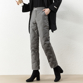 女士羽绒裤 冬 宽松老年人妈妈直筒棉裤 女外穿k2024新款 加厚冬时尚