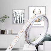 饰线条 欧式 平板电视背景墙装 饰 石膏pu镜框边框 吊顶pvc软线条装