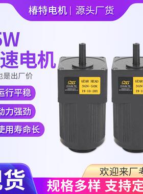 刹车调速电机6w-250w微型电机马达15W交流齿轮减速电机马达供应