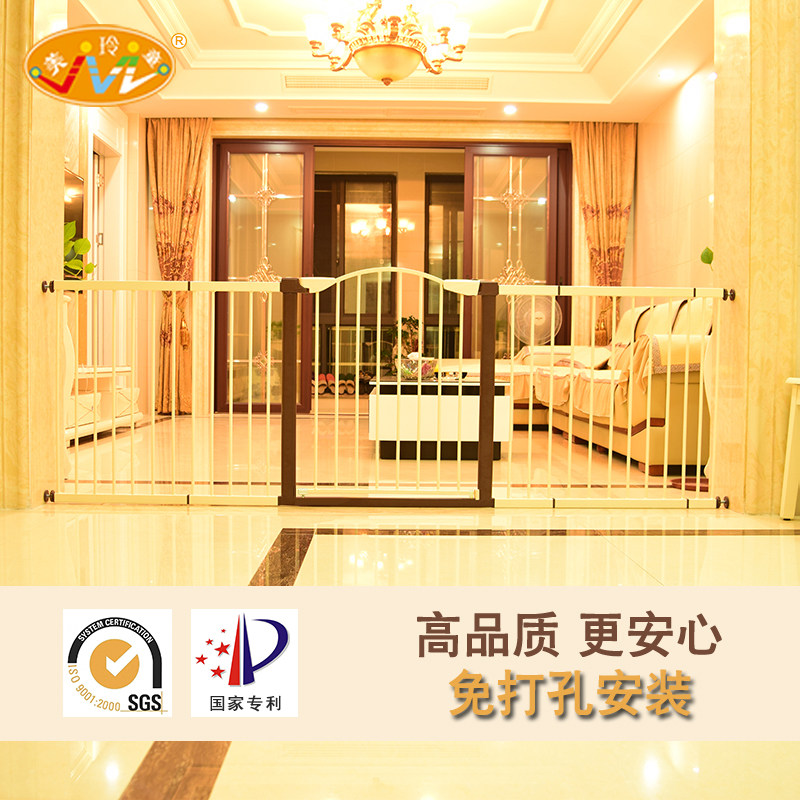双门安装楼梯口防护栏双向儿童安全门栏婴儿围栏宝宝隔离门宠物狗