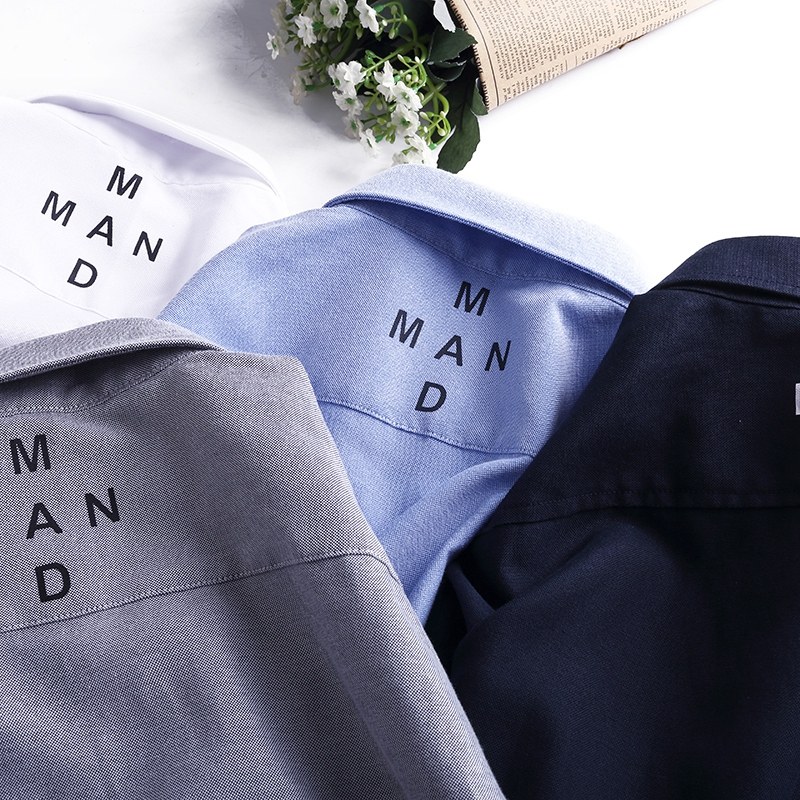 大码男士长袖衬衫加肥加大薄款胖子特大号纯棉衬衣牛津纺纯色衬衫