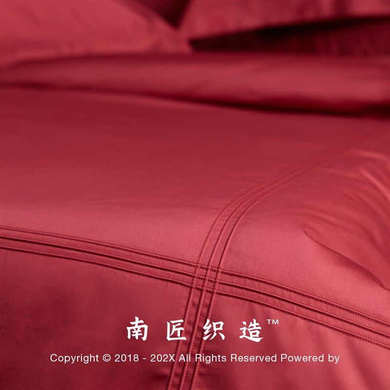 南匠织造大红色结婚床上用品四件套婚庆婚礼新婚喜被婚房床单