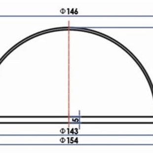 海康大华6寸高速球透明罩 5.7英寸高速球机球罩,光学球罩,透明罩