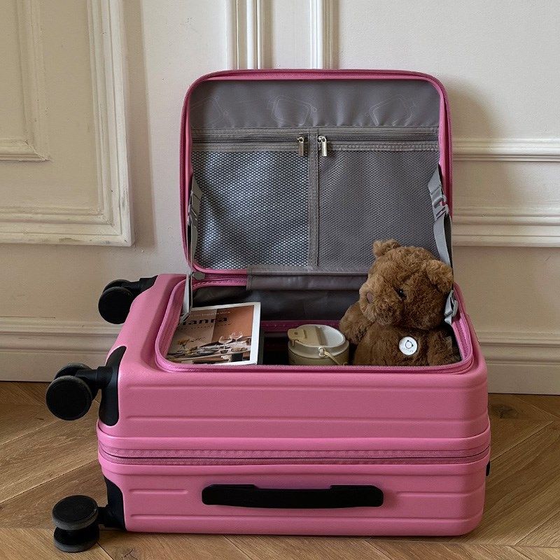 侧开盖扩展行李箱前开口女2025新款万向轮拉杆旅行密码皮20寸男24,箱包皮具/热销女包/男包,旅行箱,淘宝优惠券,粉丝福利购,淘宝优惠卷