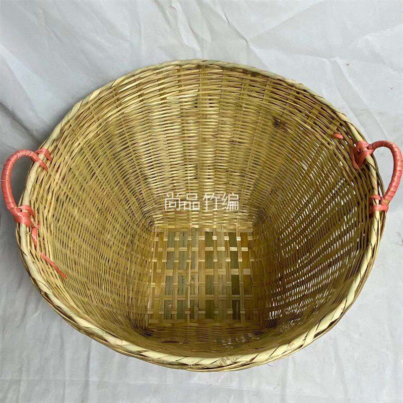 新款竹编制品超大号家用竹筐子箩筐稻谷筐杂物篓子箩篼竹篓挑泥土