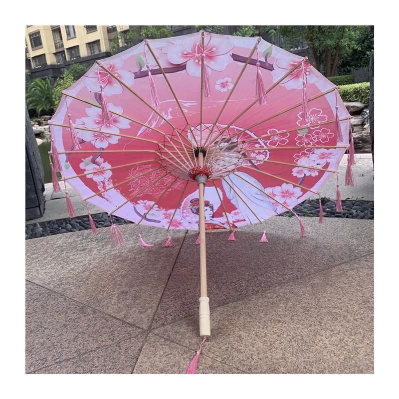 新疆西藏包邮舞蹈流苏伞工艺跳舞伞道具古装拍照艺伞仙古典国风古