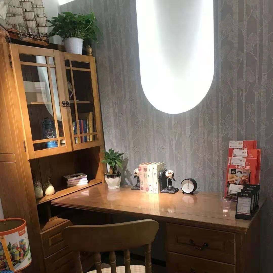 英伦/小屋全实木美式儿童书桌书椅1米1.2米1.4米转角七彩/人生