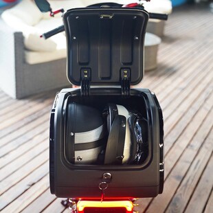 骑行者尾箱适用于九号电动车大容量密码锁后备箱大号加厚储物箱