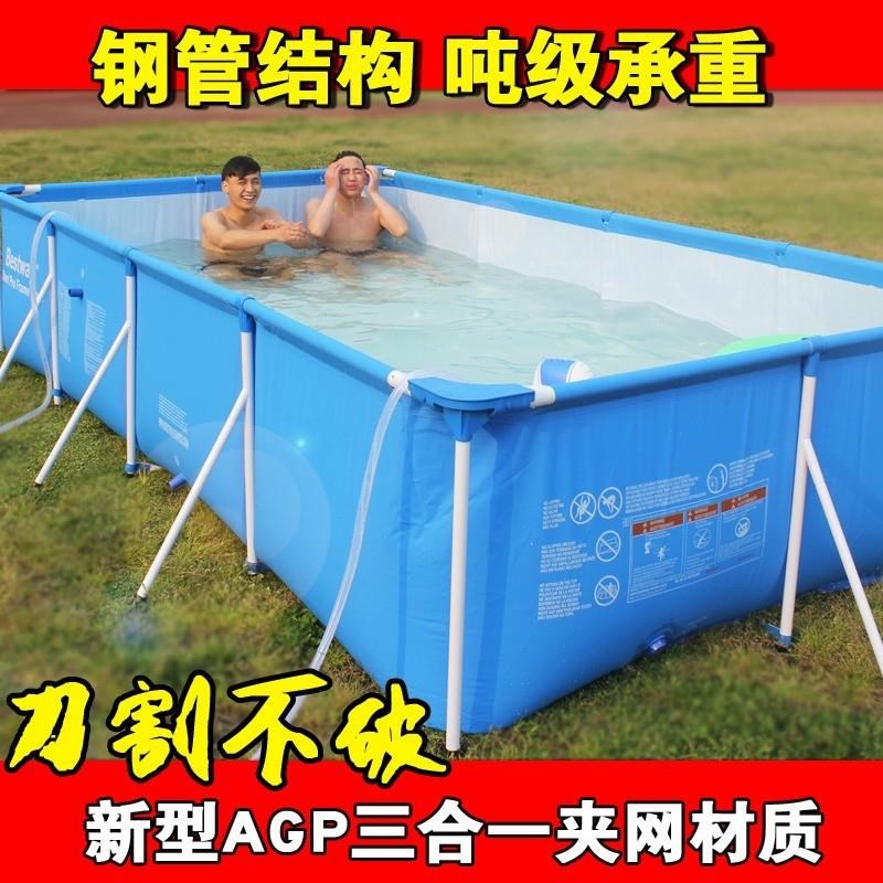 帆布鱼池养殖水箱专业加大超厚游水池儿童戏水池雨池成人游泳池