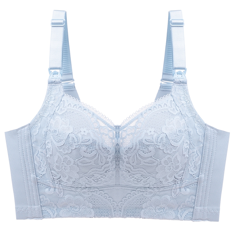 孕妇哺乳内衣夏季薄款无钢圈喂奶文胸女大胸显小收副乳防下垂胸罩