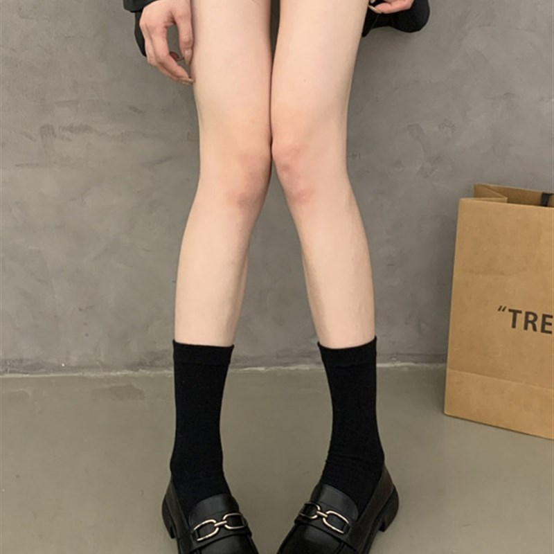 一脚蹬粗跟小皮鞋女2025新款秋季时尚百搭气质Q单鞋懒人通勤乐福