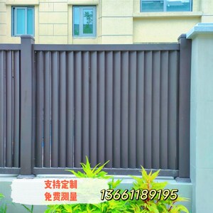 定制北京铝艺护栏围栏加工栅栏院子围墙庭院铝合金百叶.围栏门别