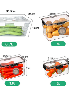 Lulu&lucki无电无冰保鲜收纳盒便携款单个装厨房户外专用2000ml