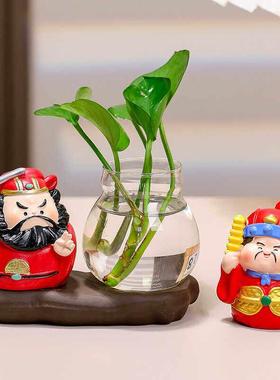 【小人退退退！】驱魔钟馗防小人办公室工位装饰桌面花瓶招财摆件