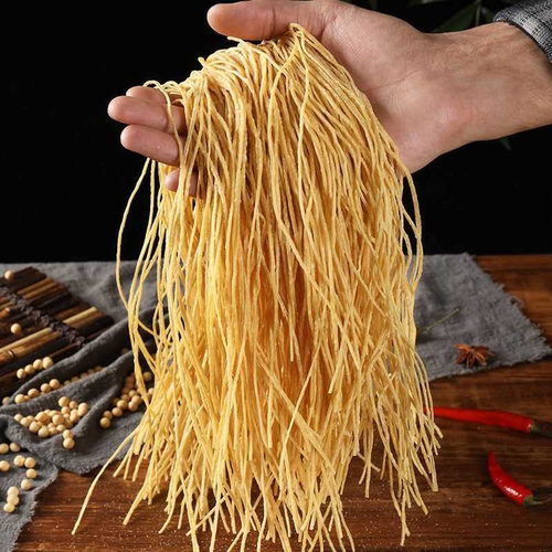 腐竹丝豆腐丝凉菜半成品豆丝豆皮素羊肚丝豆制品干货非无盐豆皮